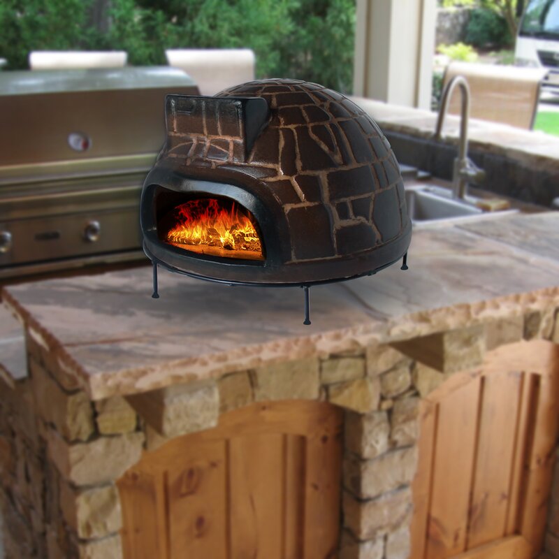 Tierra Firme Palermo Brick Textured Pizza Oven | Wayfair